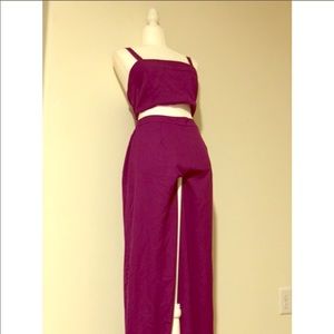 Purple Matching Set 
Color: Purple 
Size: XL